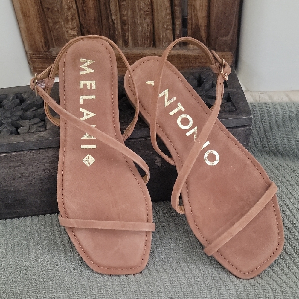 ANTONIO MELANI Brown Sandals Minimalist Design